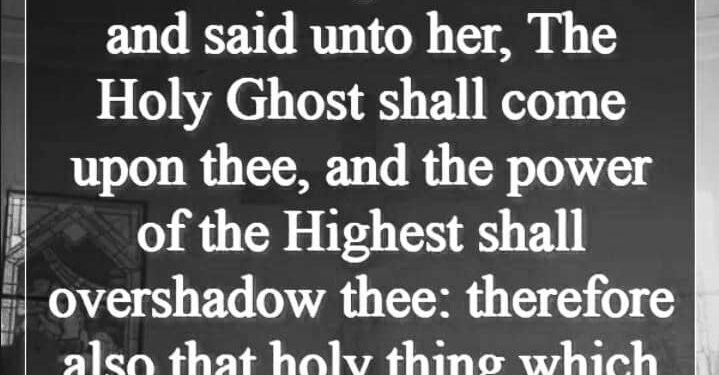 THE POWER OF THE HOLY GHOST.