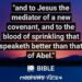THE BLOOD AND THE WORD SAY NO