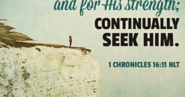 SEEK GOD ALWAYS