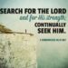 SEEK GOD ALWAYS