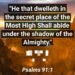 DWELLING IN HIS SECRET PLACE