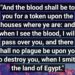 THE BLOOD OF PASSOVER