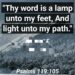LIGHTENED BY HIS WORD