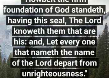 DEPART FROM INIQUITY