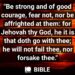 HE WILL NEVER LEAVE YOU