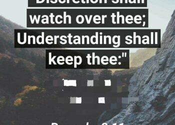 GET UNDERSTANDING, GOD’S DISCRETION.