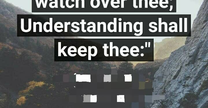 GET UNDERSTANDING, GOD’S DISCRETION.