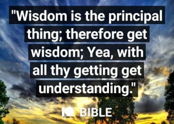 WISDOM IS THE PRINCIPAL