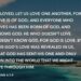 LOVE ONE ANOTHER